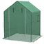 Outsunny Cubierta de Invernadero 140x143x190 cm Cubierta de Repuesto de Invernadero con Ventana Puerta con Cremallera Anti-UV Protección de Plantas para Jardín Verde, , large indicador imagen numero 1