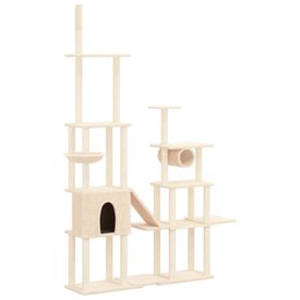 VidaXL Árbol Rascador grande crema para gatos