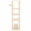 vidaXL Rascador para gatos con postes de sisal crema 154 cm, , large indicador imagen numero 3