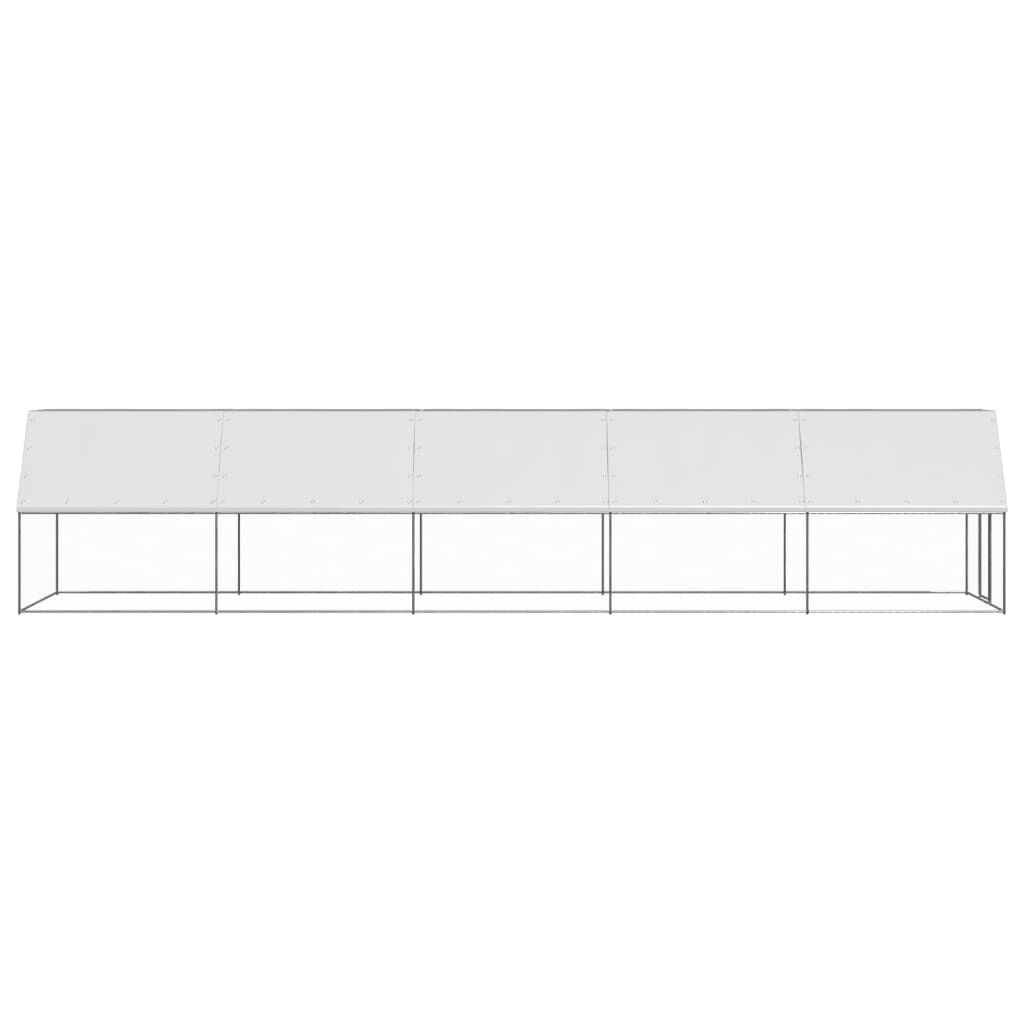 vidaXL Jaula gallinero de acero galvanizado 3x12x2 m, , large Imagen numero 18