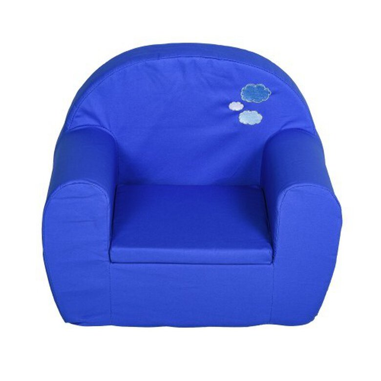 Sillón con cubierta de algodón Homcom color Azul, , large image number null