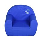 Sillón con cubierta de algodón Homcom color Azul, , large image number null