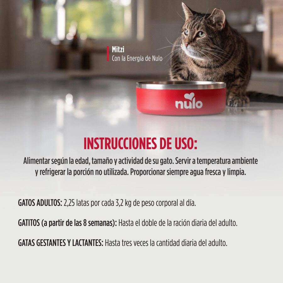 170 g Nulo Flaked Pollo con Tuna y Salm&oacute;n Lata para gatos, , large Imagen numero 3