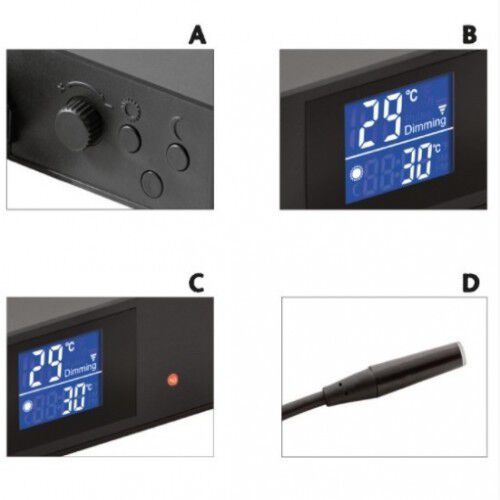 Termostato de atenuación programable 600W color Negro thumbnail