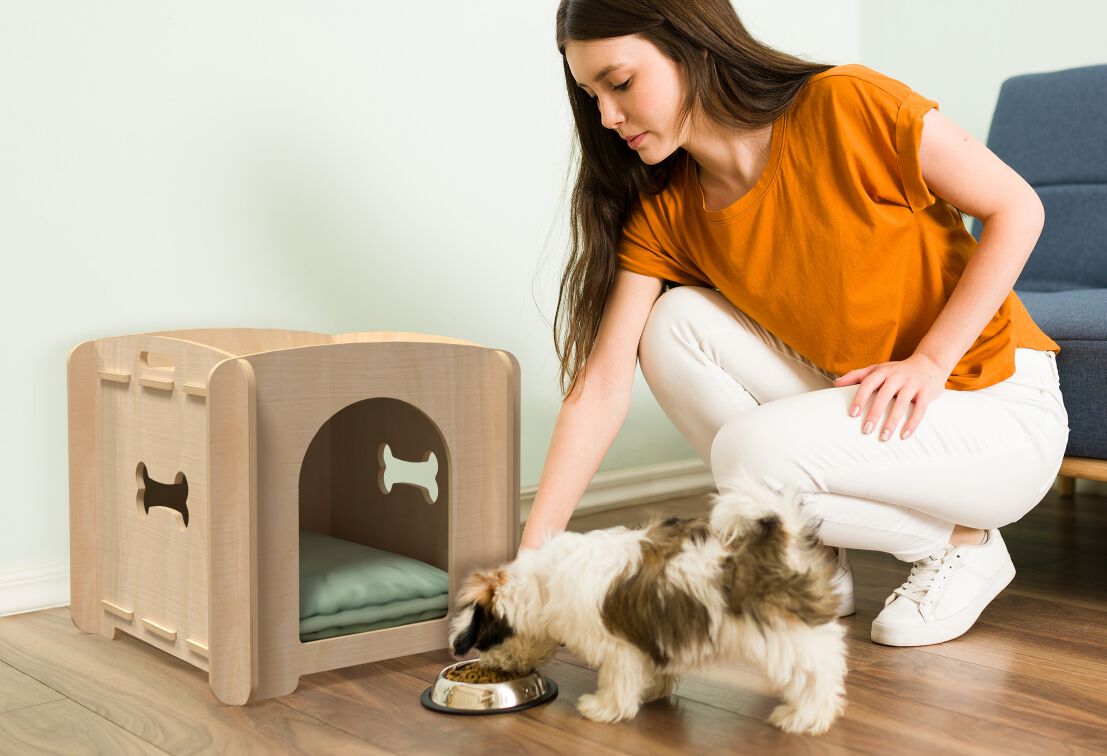 Compact MOB Caseta de madera para Perro thumbnail