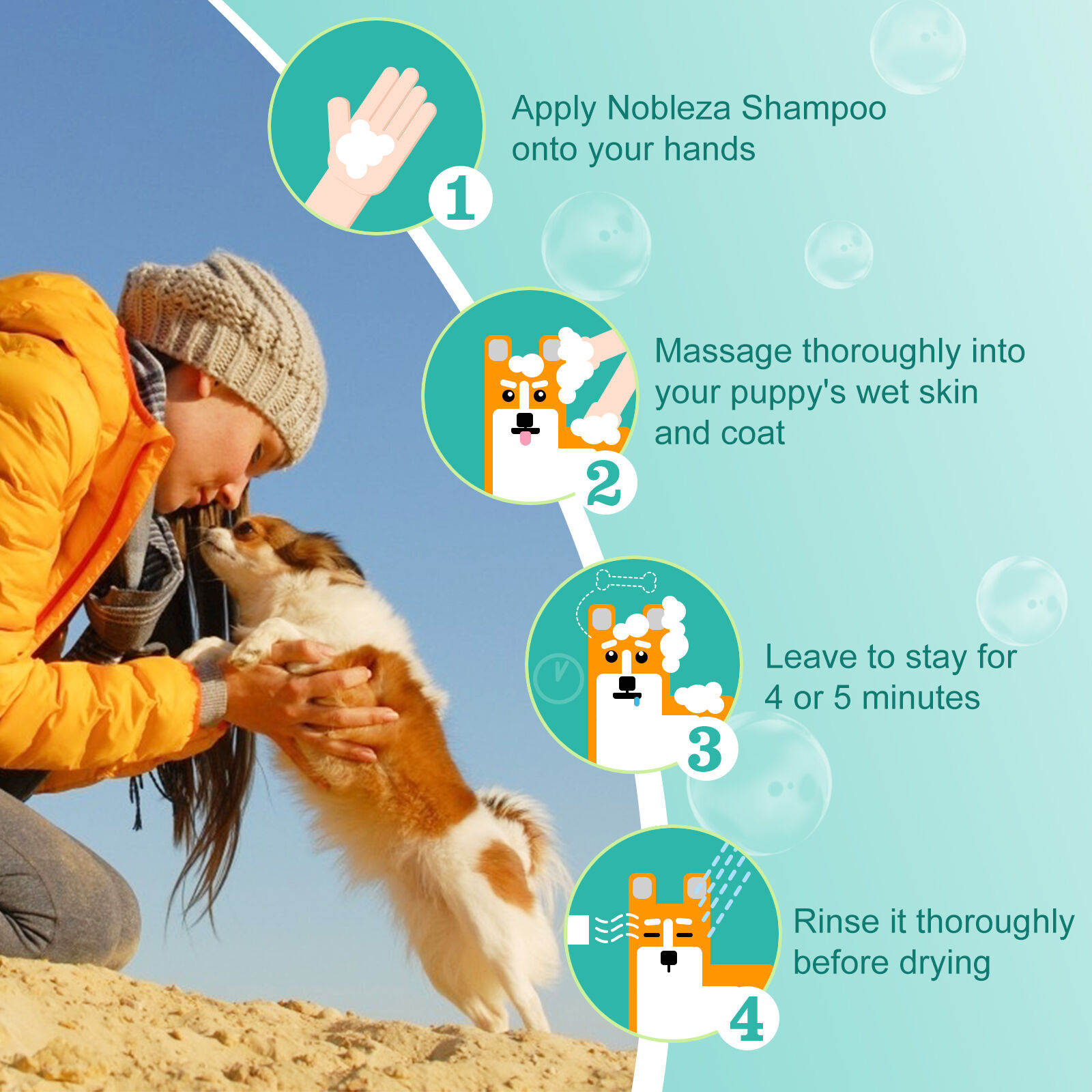 Nobleza Champú de Agua Suave para perros y gatos thumbnail