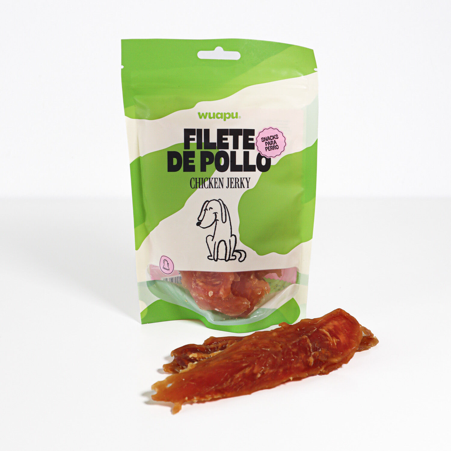 SNACK NATURAL PARA PERRO FILETE DE POLLO DESECADAS WUAPU, , large Imagen numero 1