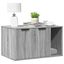 vidaXL Mueble arenero para gatos madera gris Sonoma, , large indicador imagen numero 2