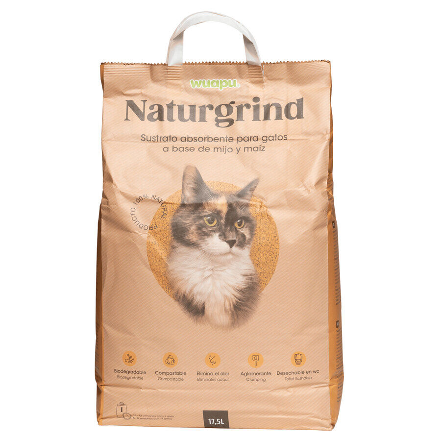 Wuapu Naturgrind Sustrato Absorbente para gatos thumbnail