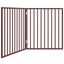 vidaXL Puerta para perros plegable 2 paneles madera álamo marrón 160cm, , large indicador imagen numero 1