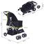Pawhut coche plegable negro para mascotas, , large indicador imagen numero 6
