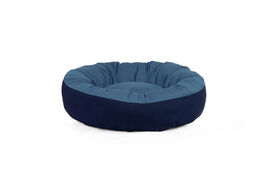 Gauty Cama Redonda azul  y beige para Perros y Gatos  