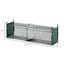 PawHut Trampa para Animales Vivos Jaula de Captura Metálica con 2 Puertas Asa para Conejos Visones Zorros Pequeños 100x25x28 cm Verde Oscuro, , large indicador imagen numero 3