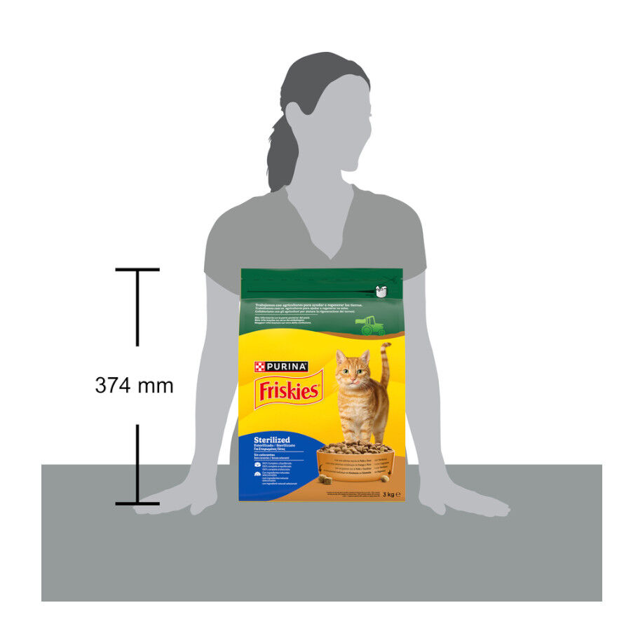 3 kg Friskies Sterilized Pollo y Pavo con Verduras pienso para gatos, , large Imagen numero 7