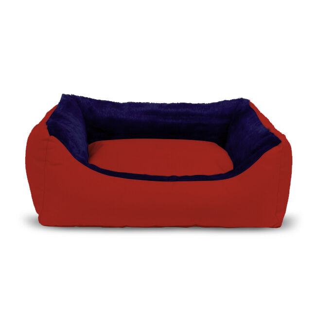 Cama Rectangular para Perros y Gatos GAUTY Tela Impermeable (Azul y Rojo -  60 x 50 cm), , large Imagen numero 1