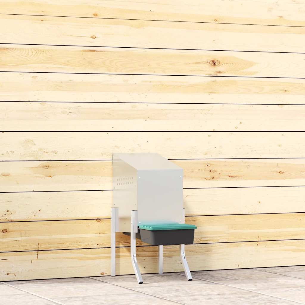 vidaXL Nido para gallinas de acero galvanizado thumbnail