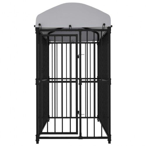 Perrera cubierta de acero color Negro thumbnail