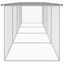 vidaXL Gallinero con techo acero galvanizado gris claro 1003x98x90 cm, , large indicador imagen numero 7