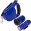 Correa extensible para mascotas color azul con dispensador de bolsas, , large indicador imagen numero 2