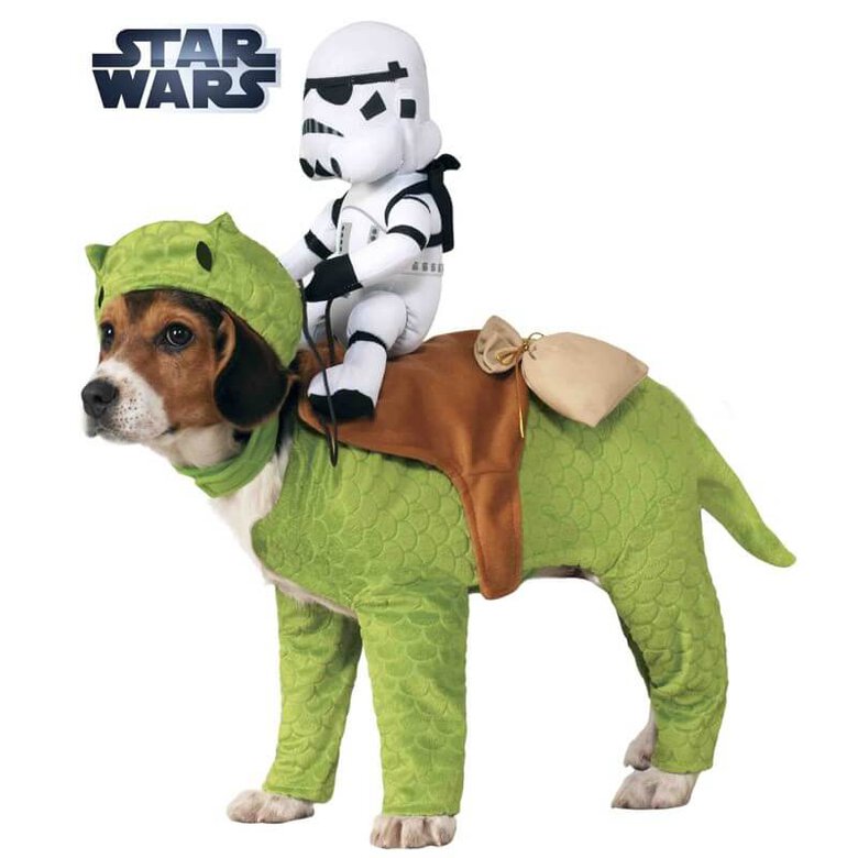 Disfraz Dewback con soldado de Star Wars para perro, , large image number null
