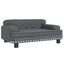 vidaXL Cama para perros de terciopelo gris oscuro 90x53x30 cm, , large indicador imagen numero 5