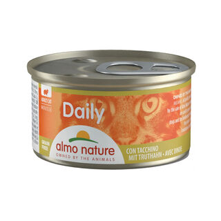 Almo Nature Daily Mousse de Pavo lata para gatos 