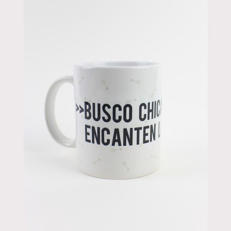 Taza Busco chica a la que le encanten los perros color Blanco thumbnail