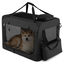 COSTWAY Transport&iacute;n para Perros Plegable, Bolsa Transporte para Gatos con Ventanas de Malla, 3 Puertas y Bolsillos Extra&iacute;bles, Portador de Viaje para Mascotas Interior y Exterior (Negro, M), , large indicador imagen numero 6