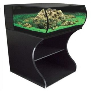 Mesa para acuario FLEX 57 l para peces color Negro