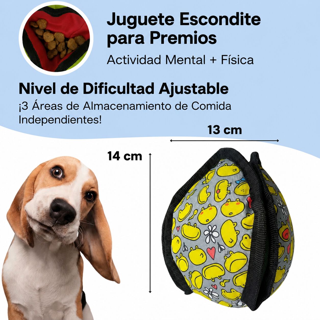 Juguete Interactivo para Perros con Compartimentos para Premios y Estimulaci&oacute;n Mental, , large Imagen numero 2