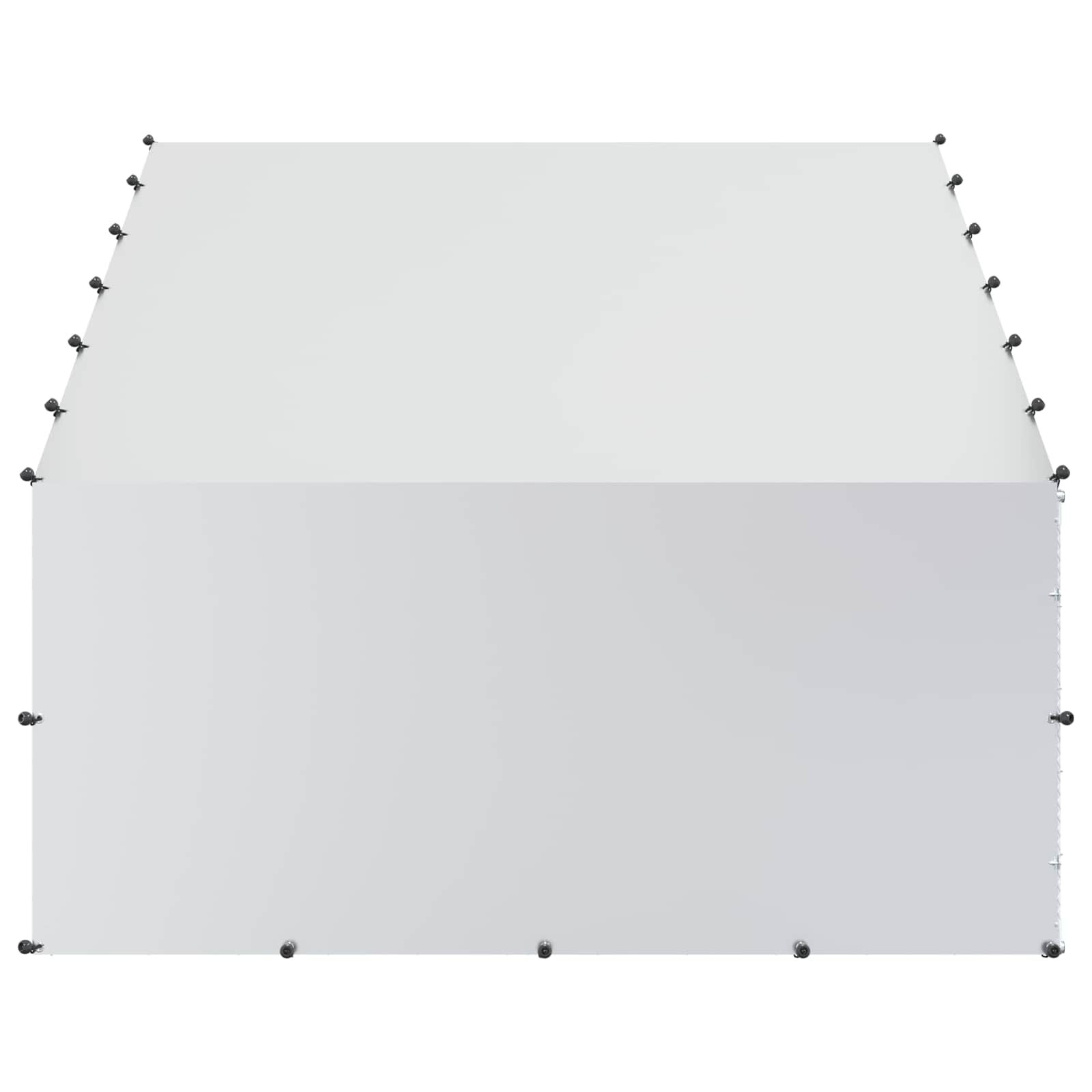vidaXL Gallinero con Techo Plateado Acero Galvanizado Casa para Pollos Recinto, , large Imagen numero 5