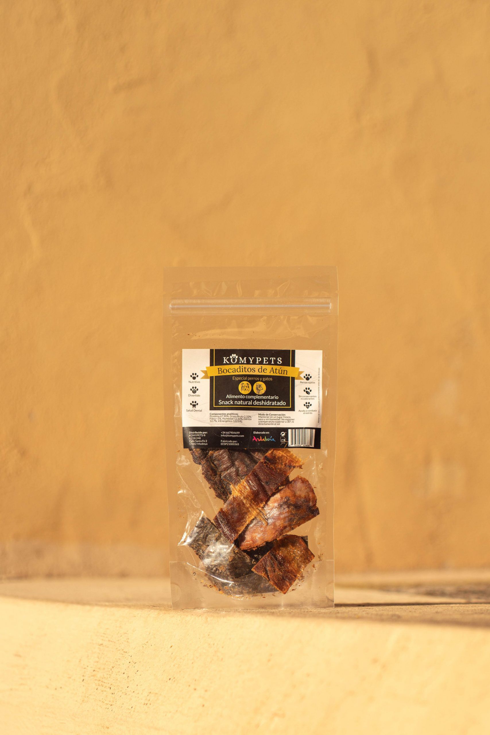 Snacks naturales de bocaditos de at&uacute;n deshidratados Komypets, , large Imagen numero 5