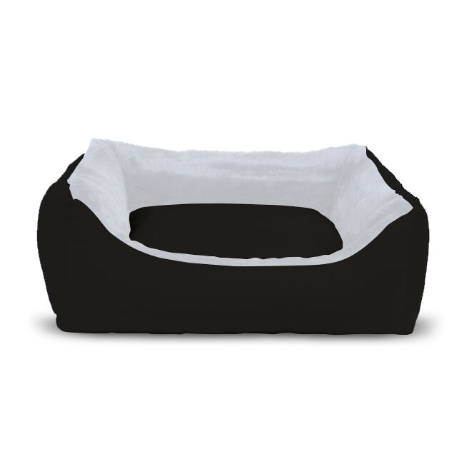 Gauty Cama para Perros y Gatos  Tela Impermeable y pelo - Negro y blanco, , large Imagen numero 1