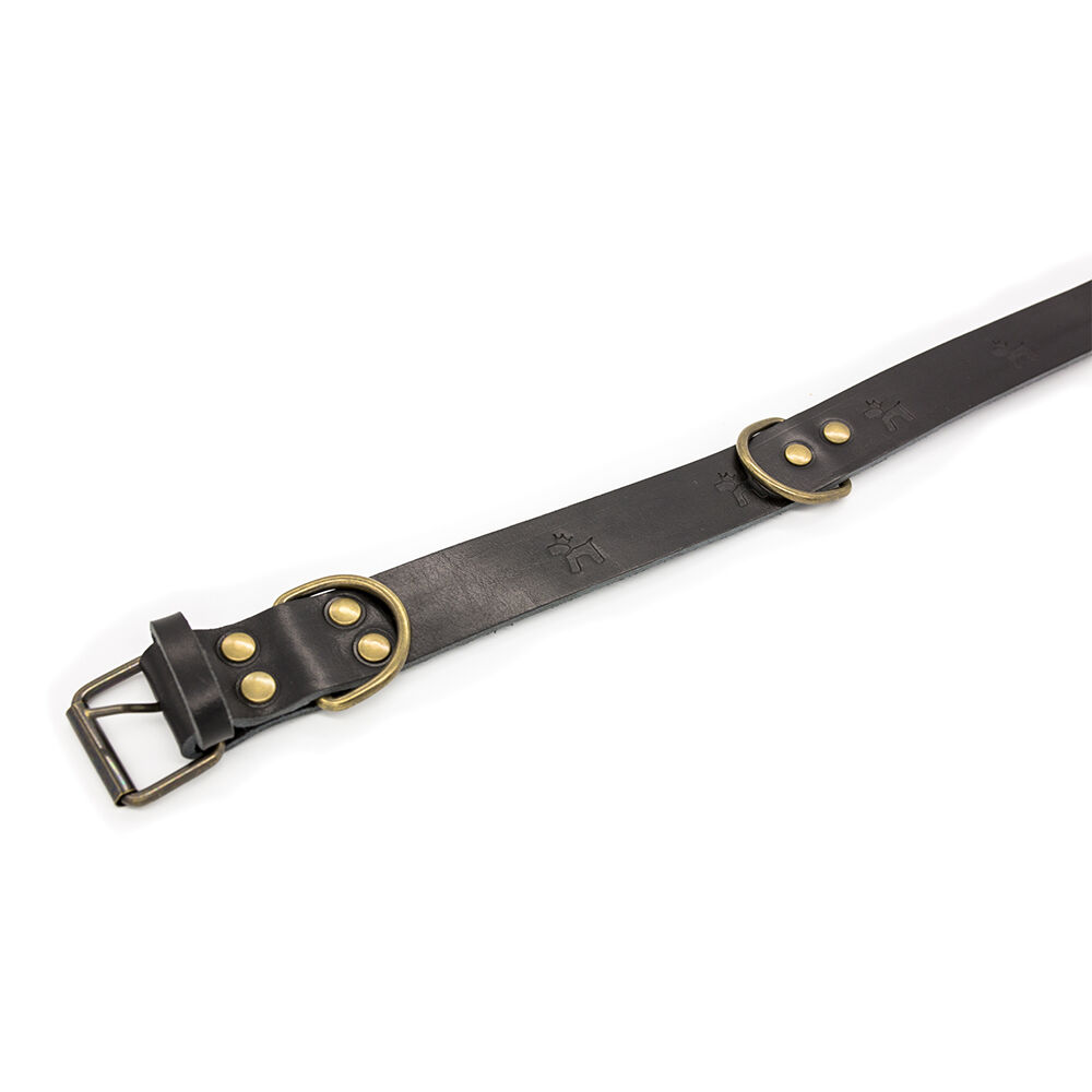 Ladran Gaucho Collar negro de cuero premium para perros, , large Imagen numero 3