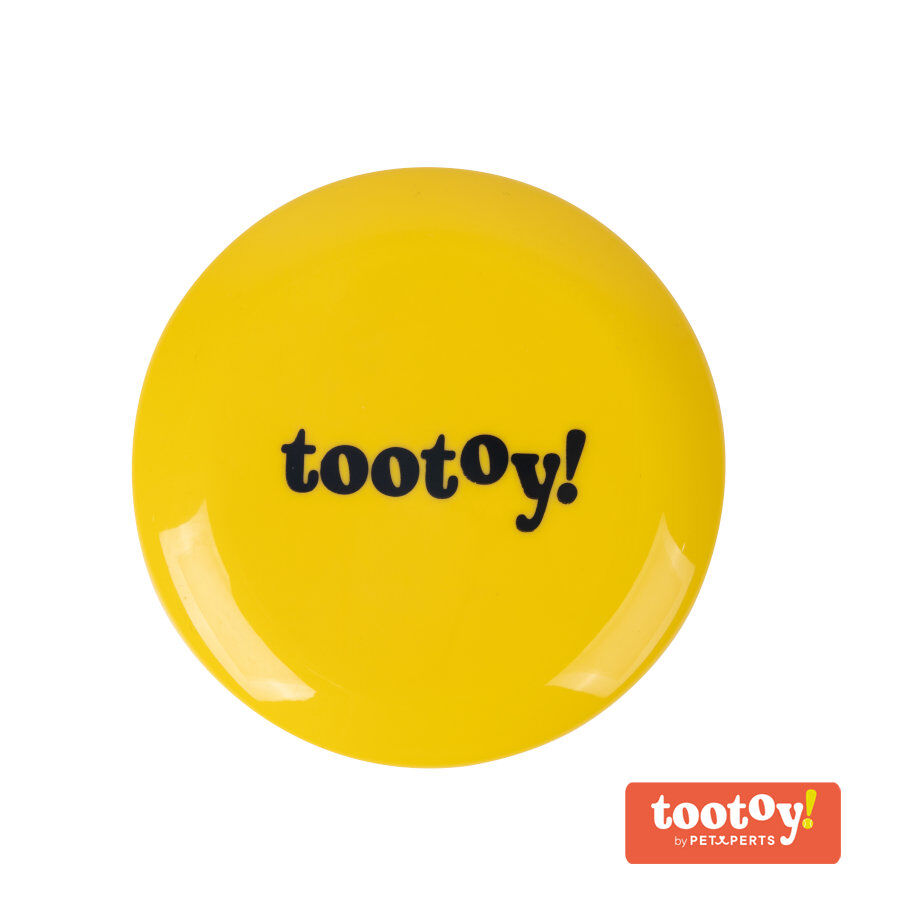 Tootoy! Flying disc Yellow Frisbee Amarillo para perros