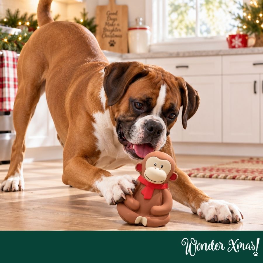 Wonder Christmas Mono L&aacute;tex Juguete para perros, , large Imagen numero 2