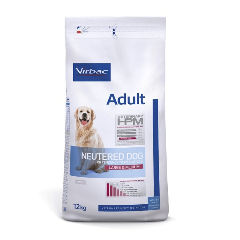 12 kg Virbac Adult Neutered Large Medium HPM Pienso para perros