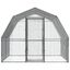 VidaXL Gallinero con techo y puerta 2 uds acero galvanizado plateado, , large indicador imagen numero 9