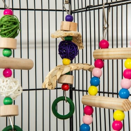 PawHut jaula completa de metal para pájaros thumbnail