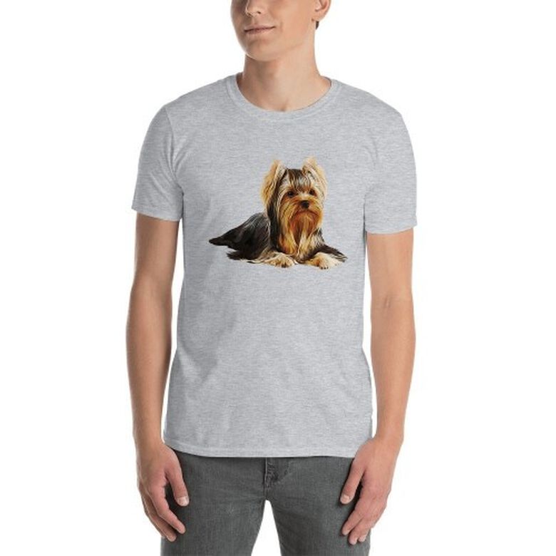 Mascochula camiseta hombre personalizada con tu mascota gris thumbnail