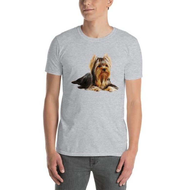 Mascochula camiseta hombre personalizada con tu mascota gris, , large image number null