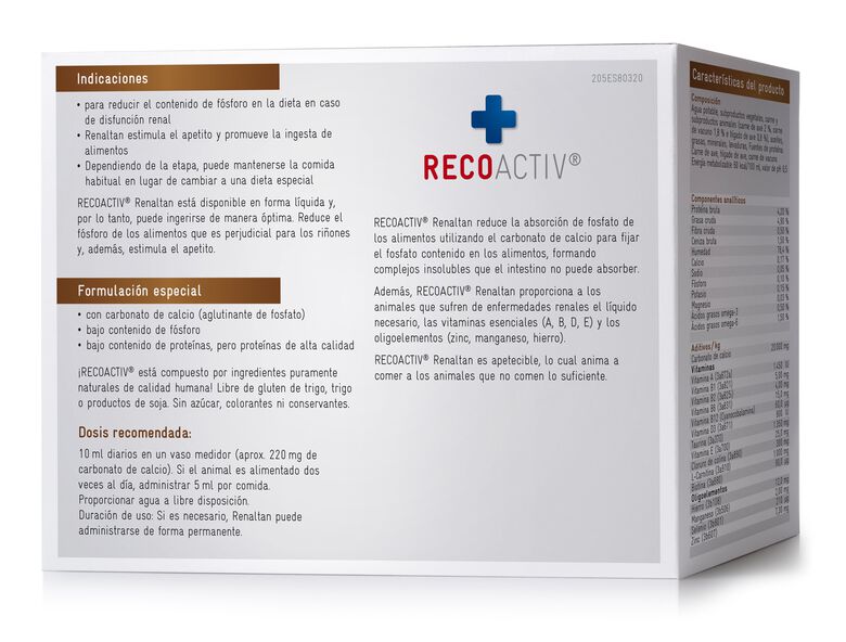 Recoactiv Tónico Renaltan Control del contenido de fosfato para gatos thumbnail