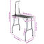 vidaXL Mesa de baño para perros, gatos y mascotas ajustable 1 lazo, , large indicador imagen numero 5