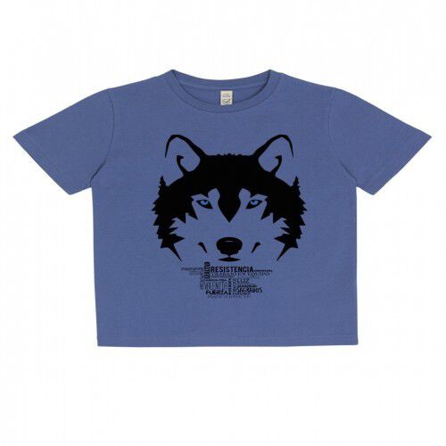 Camiseta niño/a lobo color Blanco thumbnail