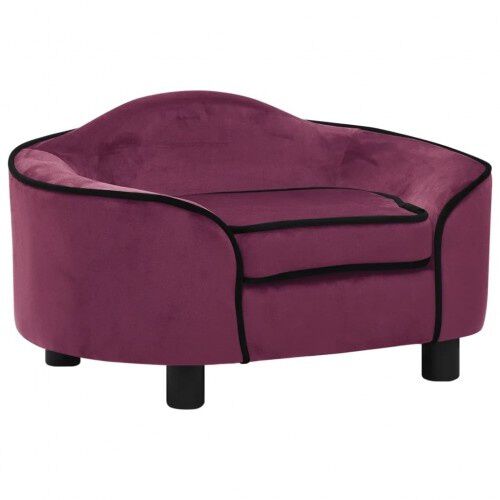 Vidaxl sof&aacute; redondo p&uacute;rpura para perros, , large Imagen numero 2