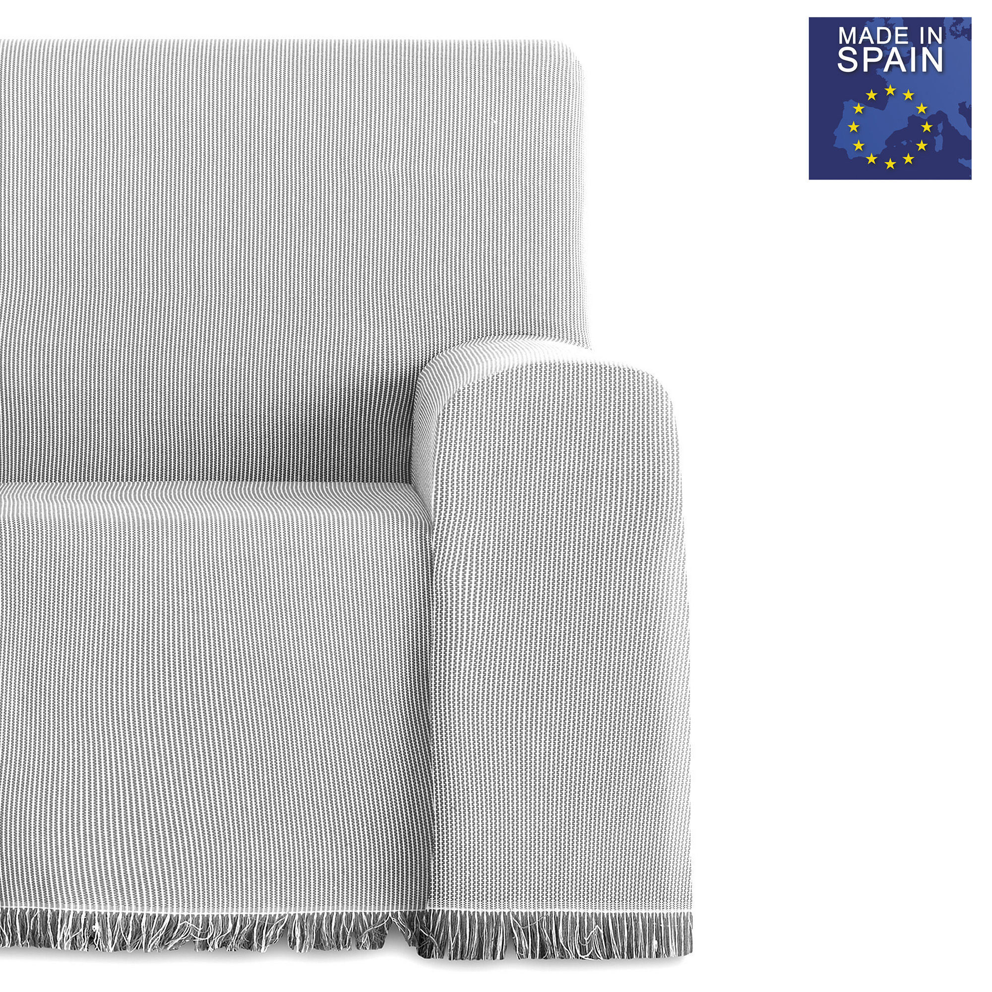 Pack de 2 Plaid Paul Colchas Multiusos 230 x 260 cm Gris Claro, , large Imagen numero 7