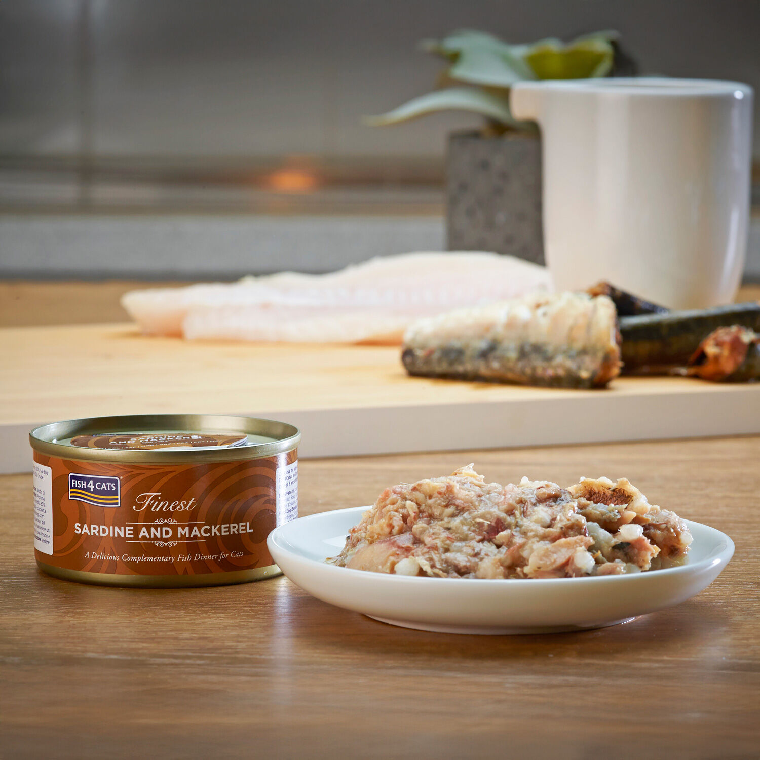 Fish4Cats Lata Filete Sardina con Caballa para gatos thumbnail