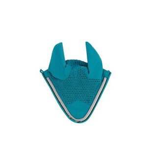 Mosquero saxon con orejeras para caballos color Cerceta/Negro/Blanco