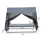 Columpio-cama de 3 plazas Outsunny color Negro, , large image number null