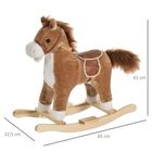 Juguete caballo cabalancín Homcom para niños color Marrón, , large image number null